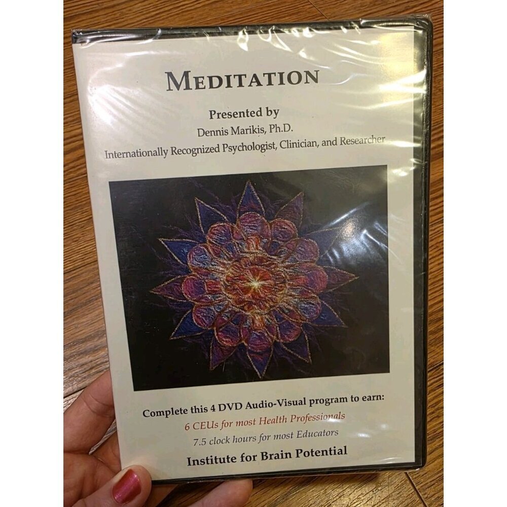 Meditation Institute for Brain Potential 4‎ DVDs CEUs by Dennis Marikis Sealed